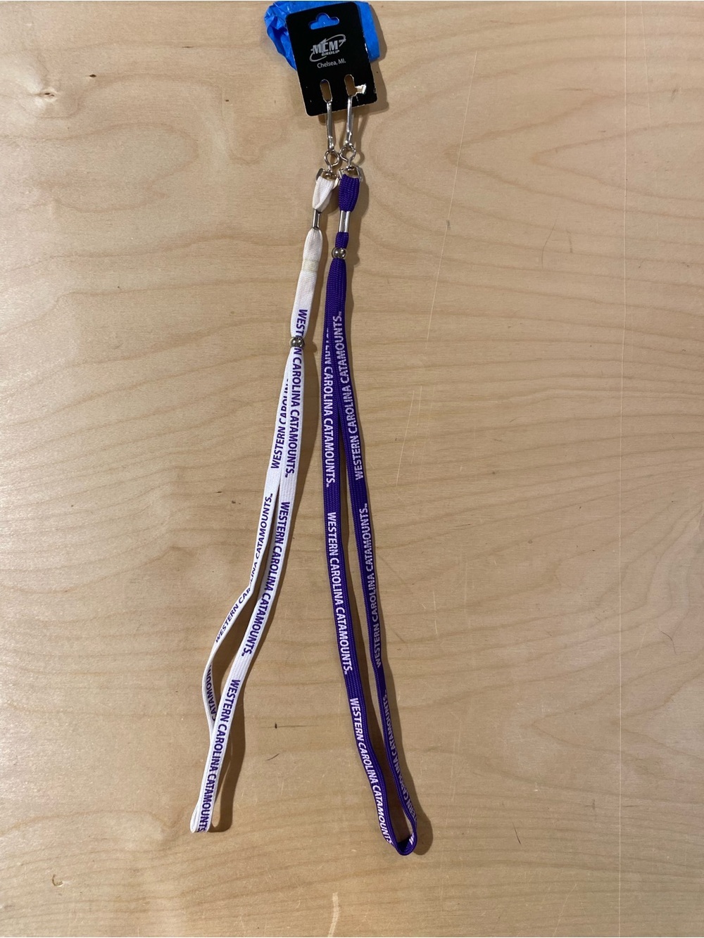 Western Carolina Catamounts Lanyard Set - Purple & White Set of 2 (SG)